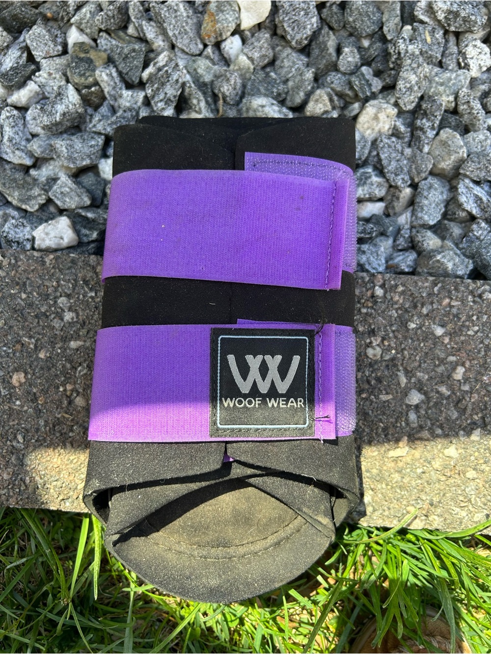Women’s Black & Purple Hoof Boot Wrap